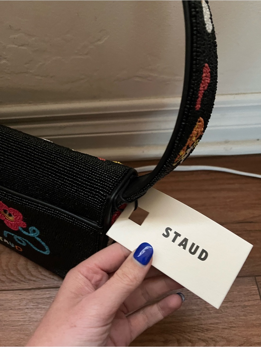 Staud Tommy Beaded Caviar Bag - Shroomscape (new with tags + duster bag) - Picture 4 of 7